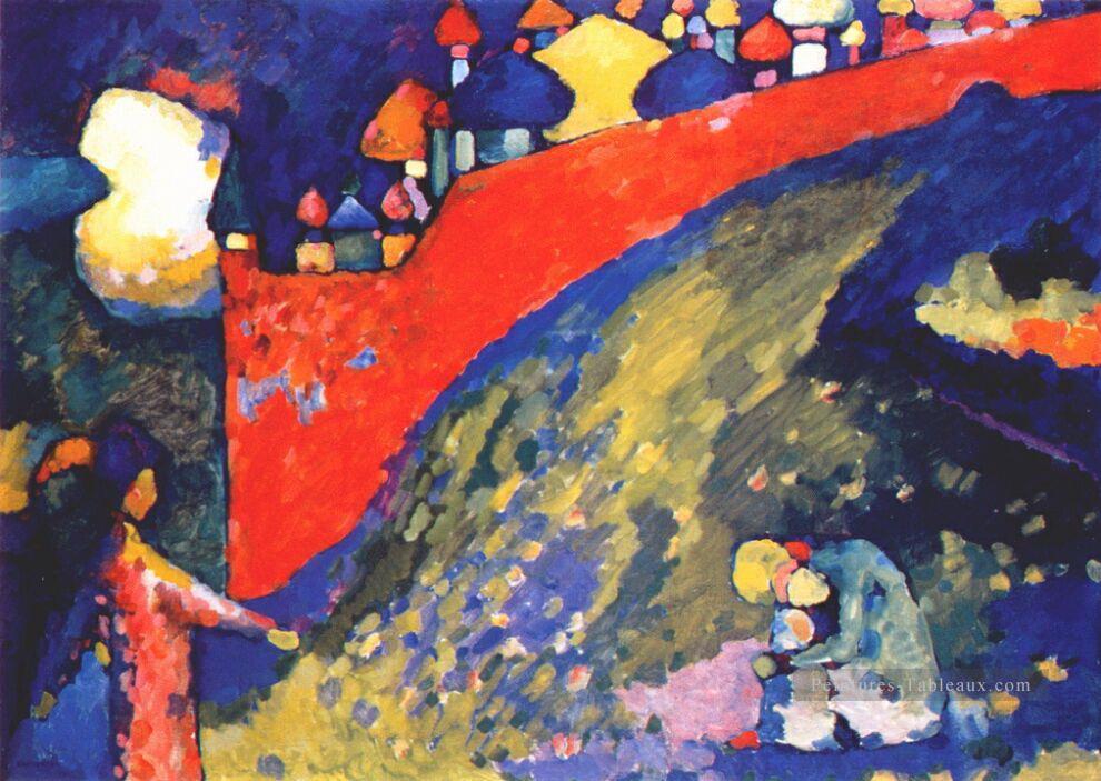 Le destin du mur rouge Wassily Kandinsky Peintures à l'huile